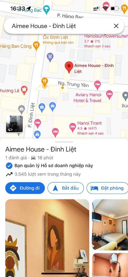 하노이 Aimee House - Dinh Liet 아파트 외부 사진